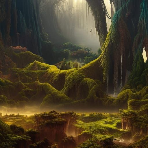 Thriving Earth: Epic Digital Matte Painting
