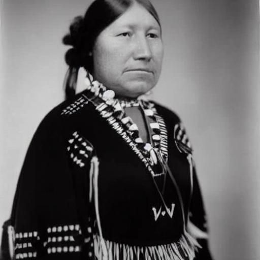 Cree Woman in Jingle Dress, Plains Indian Style