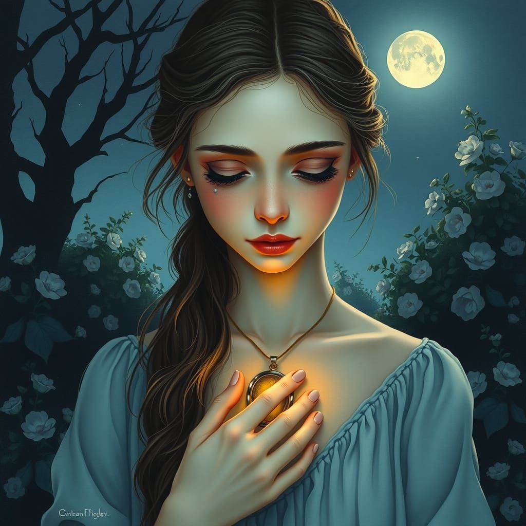 Whispers in the Moonlit Garden