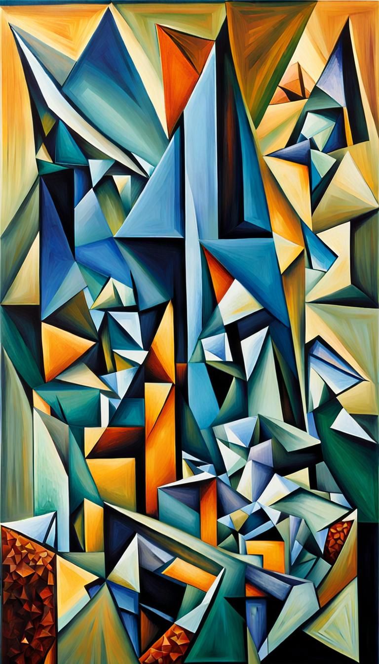 Cubist Teeth in Fragmented Glass Shards