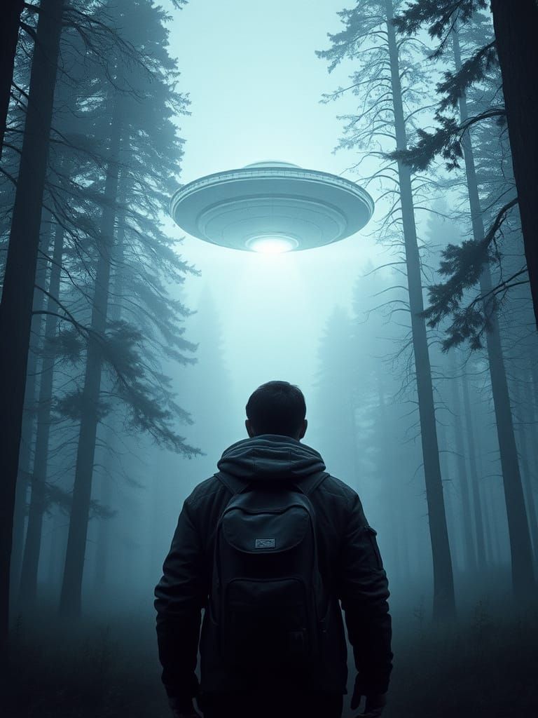 UFO Sighting in Woods Captured on Grainy Video