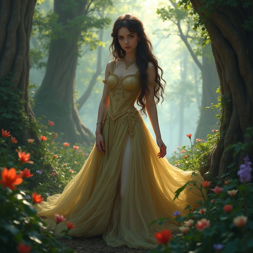 Princess Orla in Whimsical Fantasy Forest