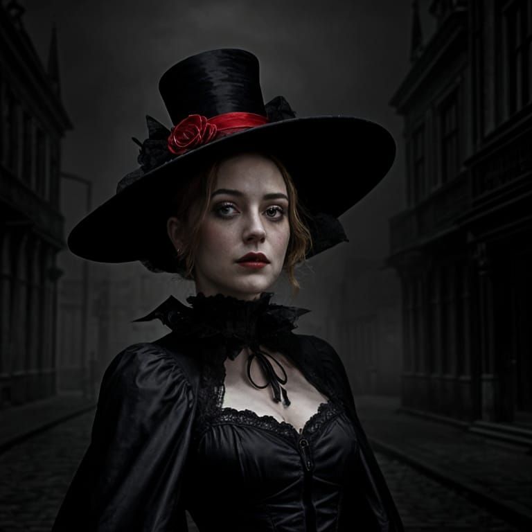 Feral Beauty Haunts Victorian London in Blood Red Splendor