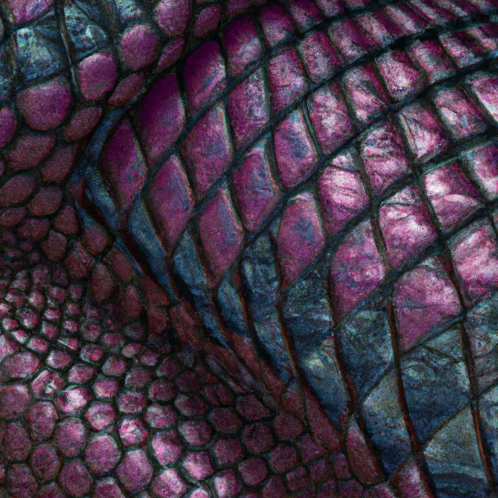 Detailed Fractal Snakeskin with Spectral Iridescence