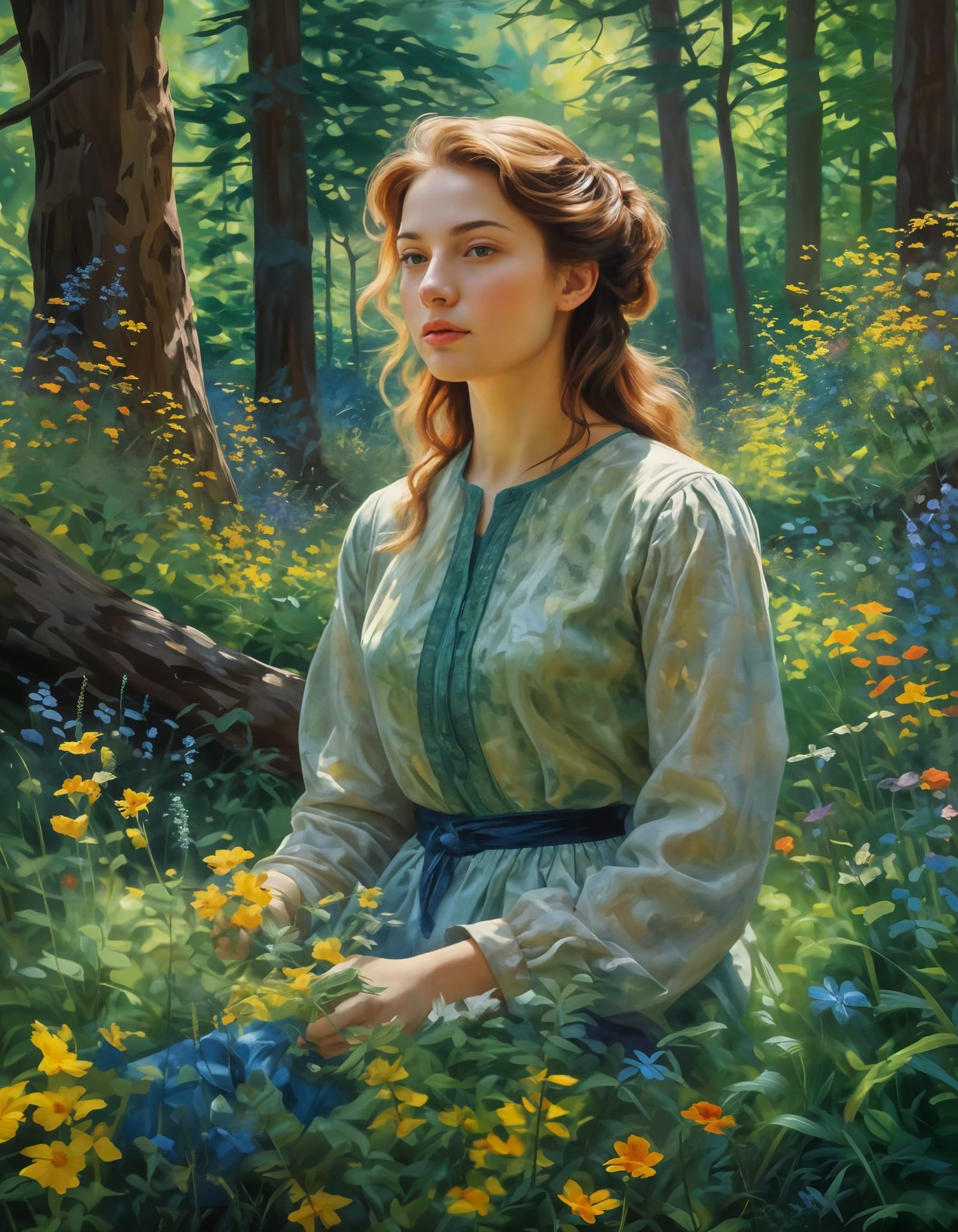 Lush Greenery Generated from Simple Prompt