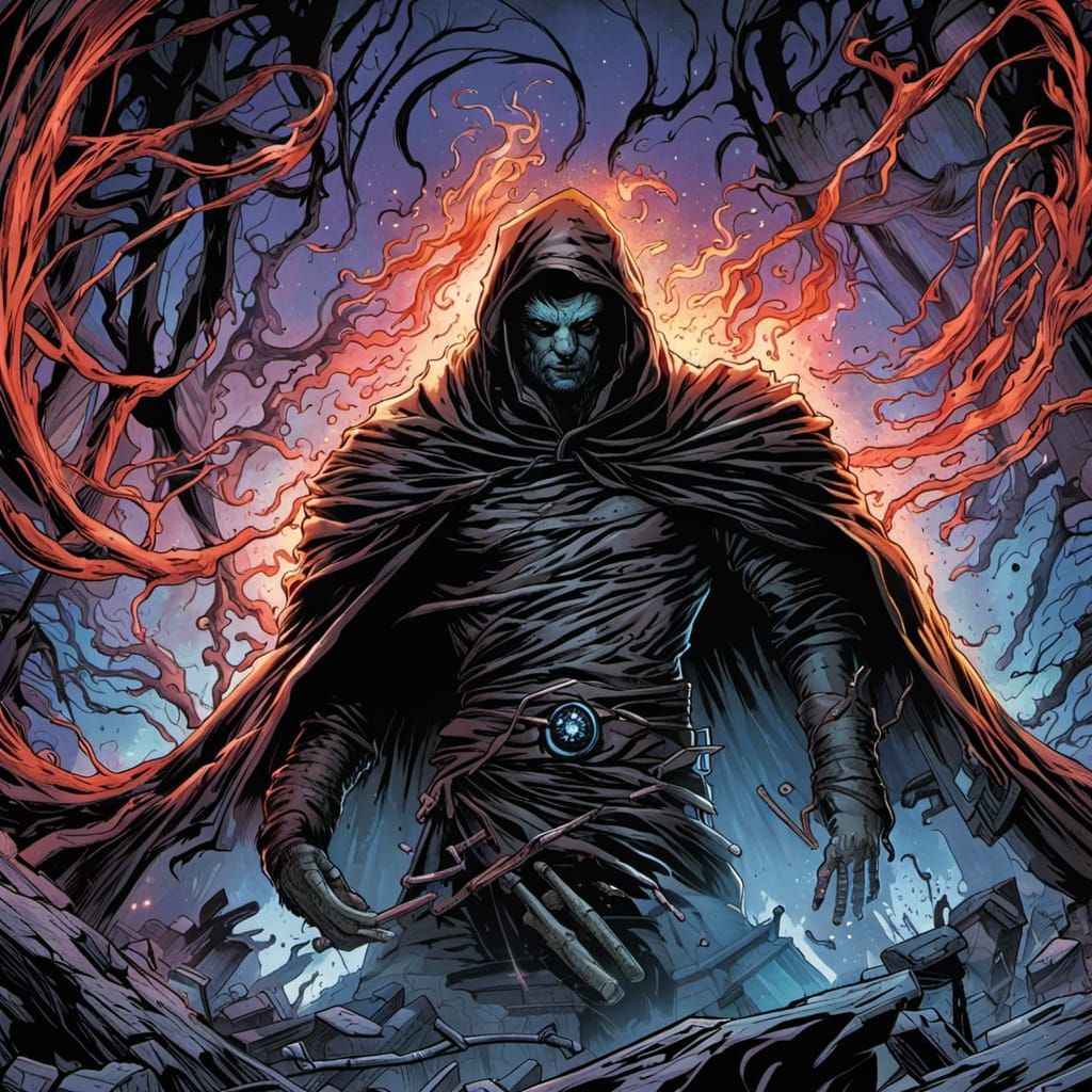 Wraith in Comic Book Art Style