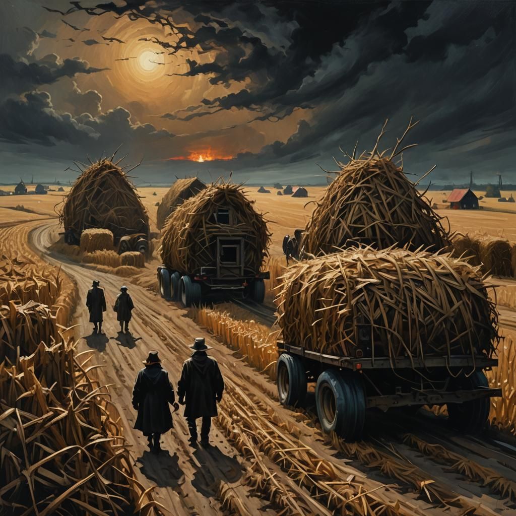 Surreal Horror Hayride Through a Cornfield