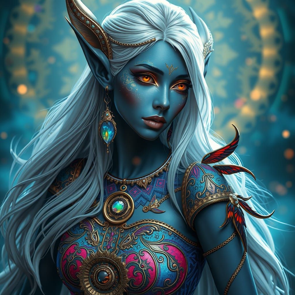 Ethereal Fae in Iridescent Armor