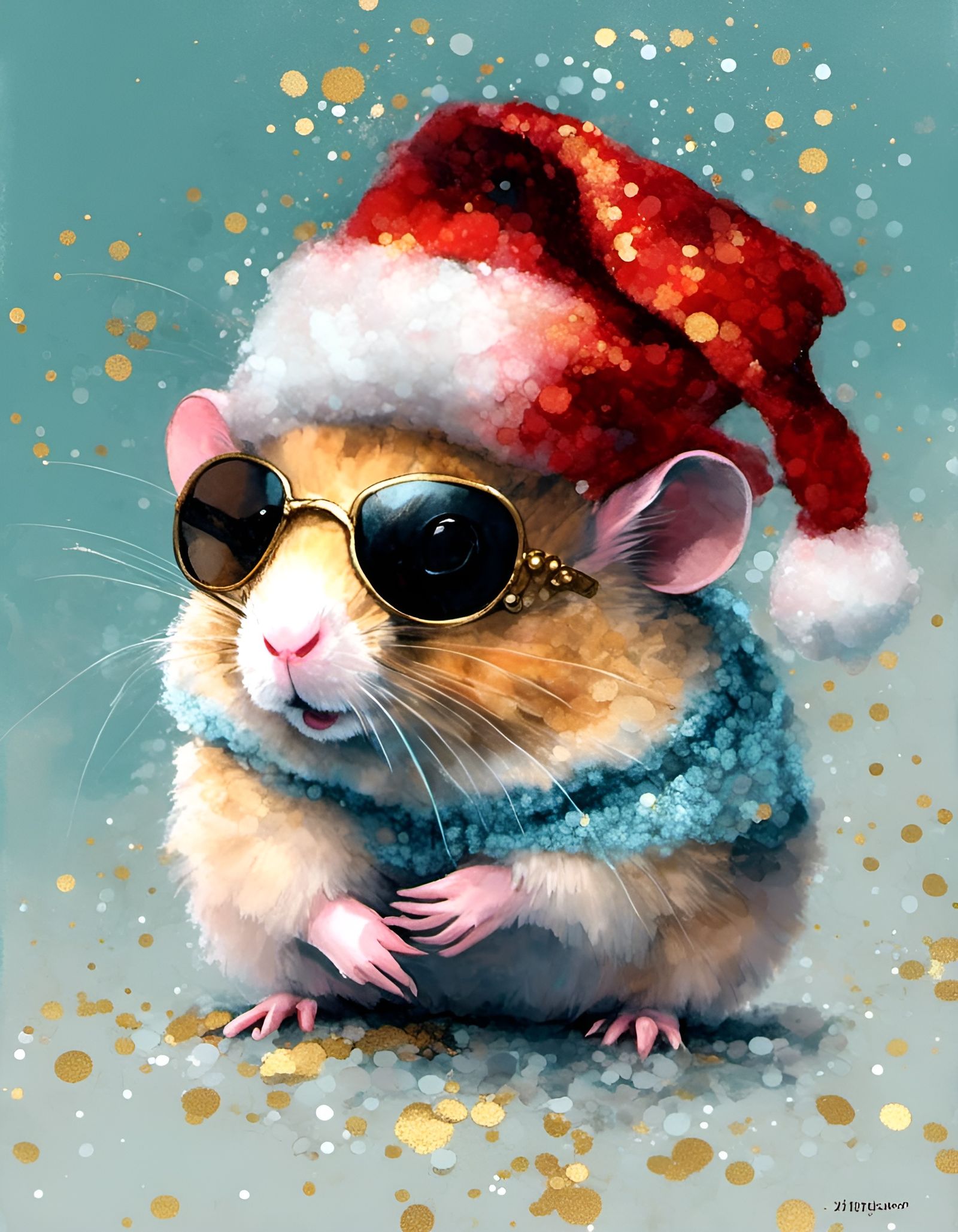 Santa Hamsta. ❤️✨