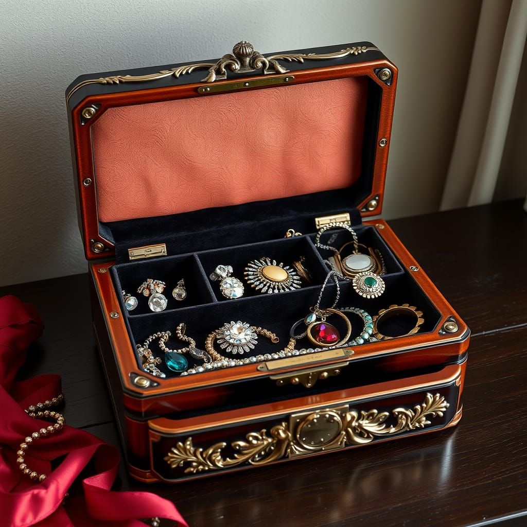 Jewellery Box Overflowing with Jewels
