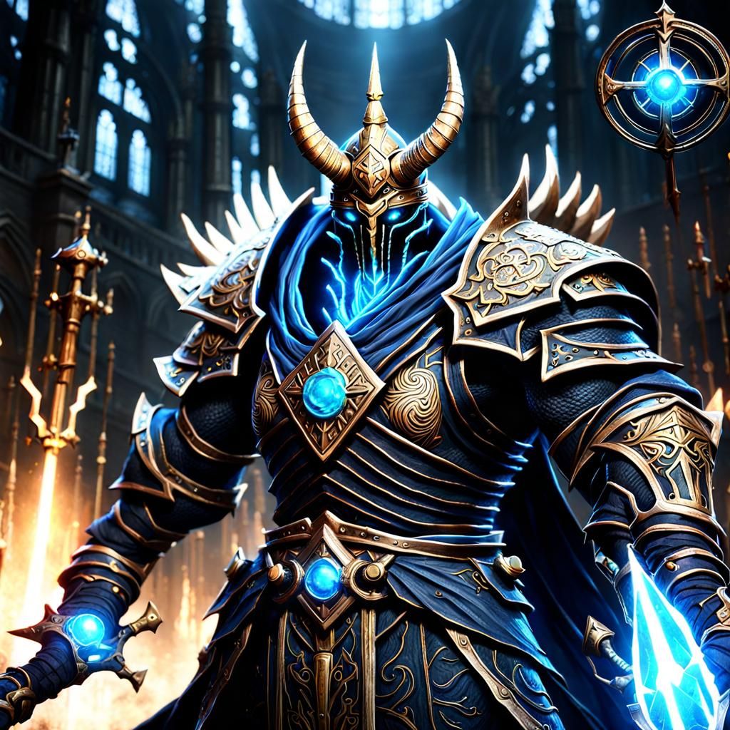 Armored Elden Ring Boss with Glowing Sword