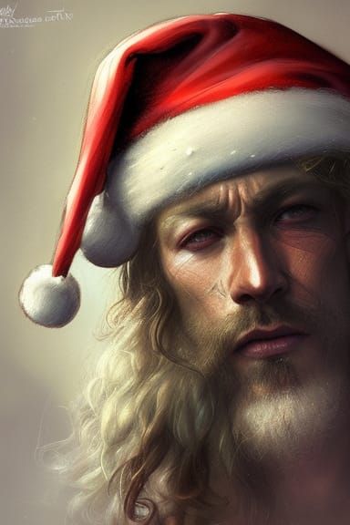 Handsome Hippy Santa Claus: Concept Art