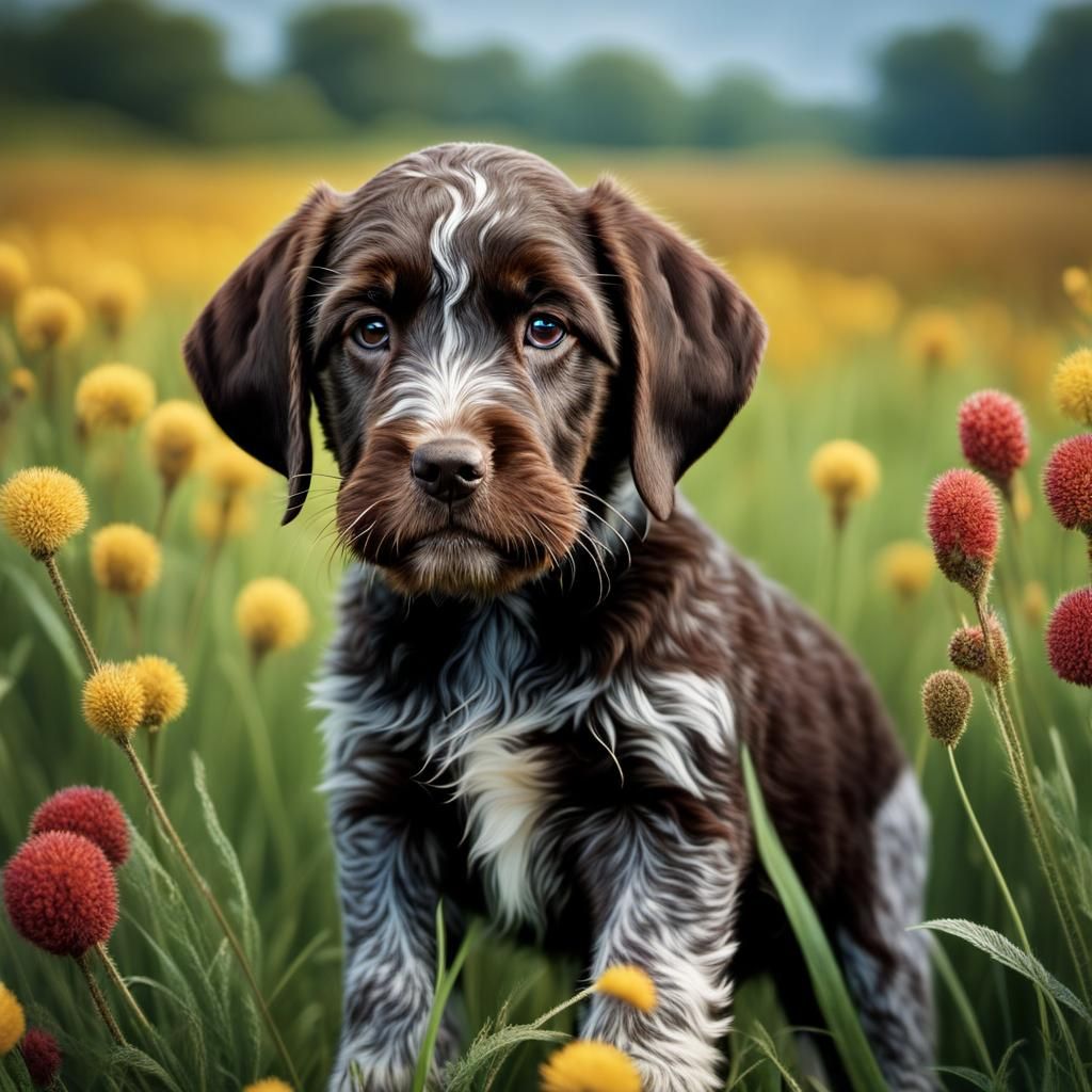 Puppy in the field