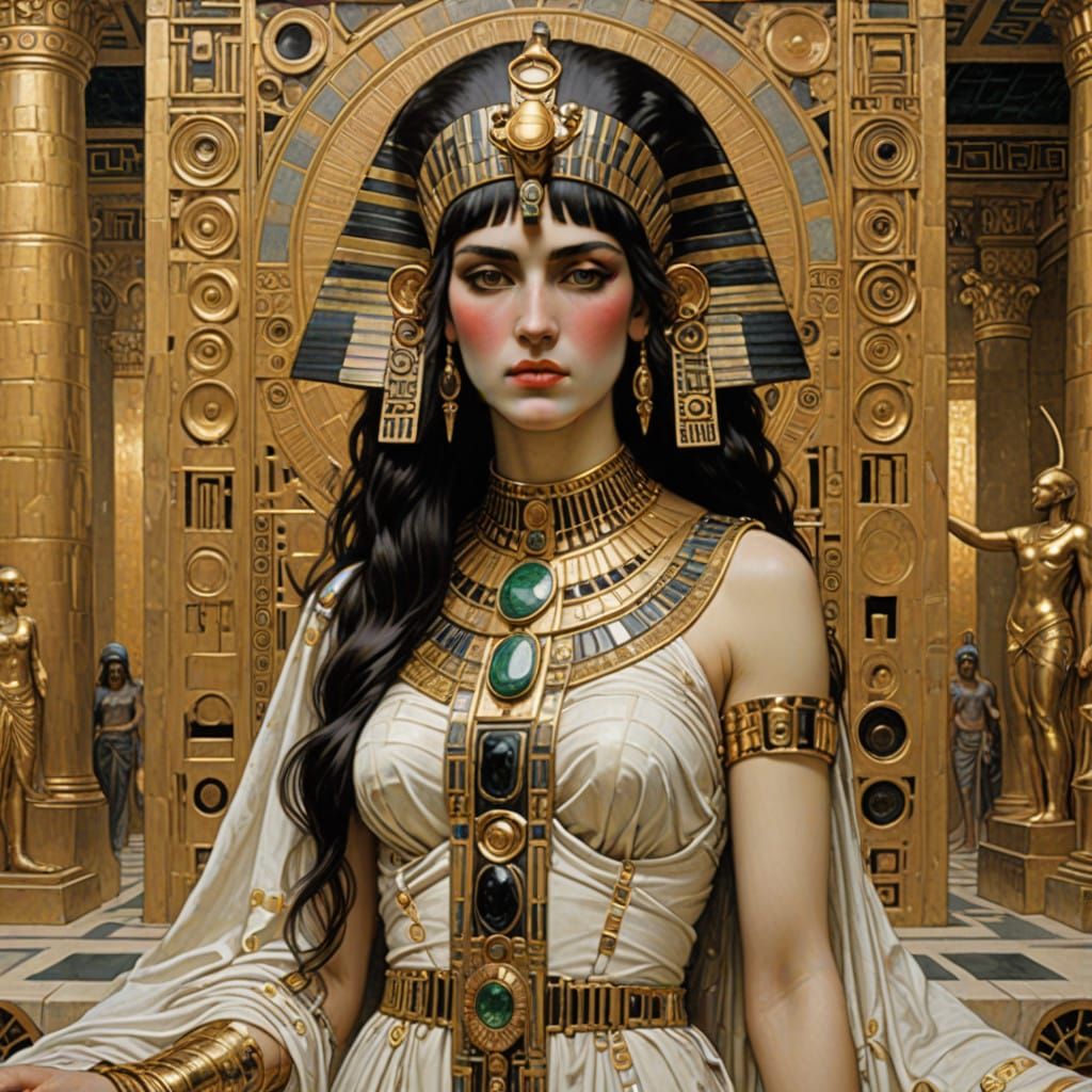 Regal Egyptian Goddess Reigns Majesty