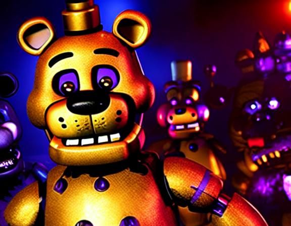 five nights at freddy's a masterpiece, 8k resolution, dark fantasy concept art, dynamic lighting, hyperdetailed, intrica...