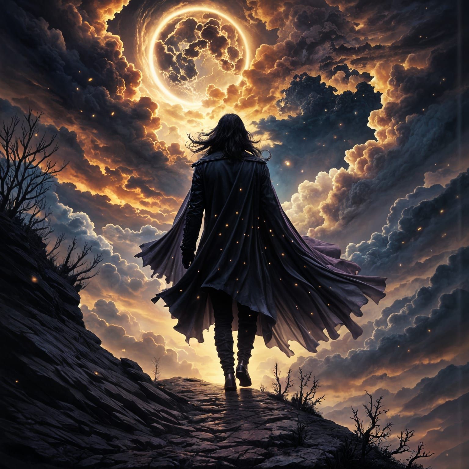 Ozzy Osbourne Walks to Heaven: Dark Fantasy Concept Art