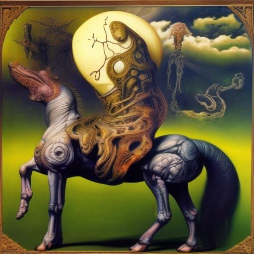 Death on Pale Horse: Surreal Vision in Oil