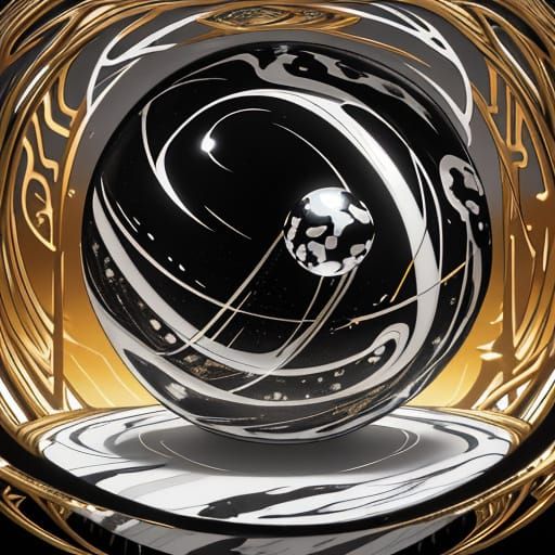 Surreal Marble Zebra in Abstract Expressionism Style