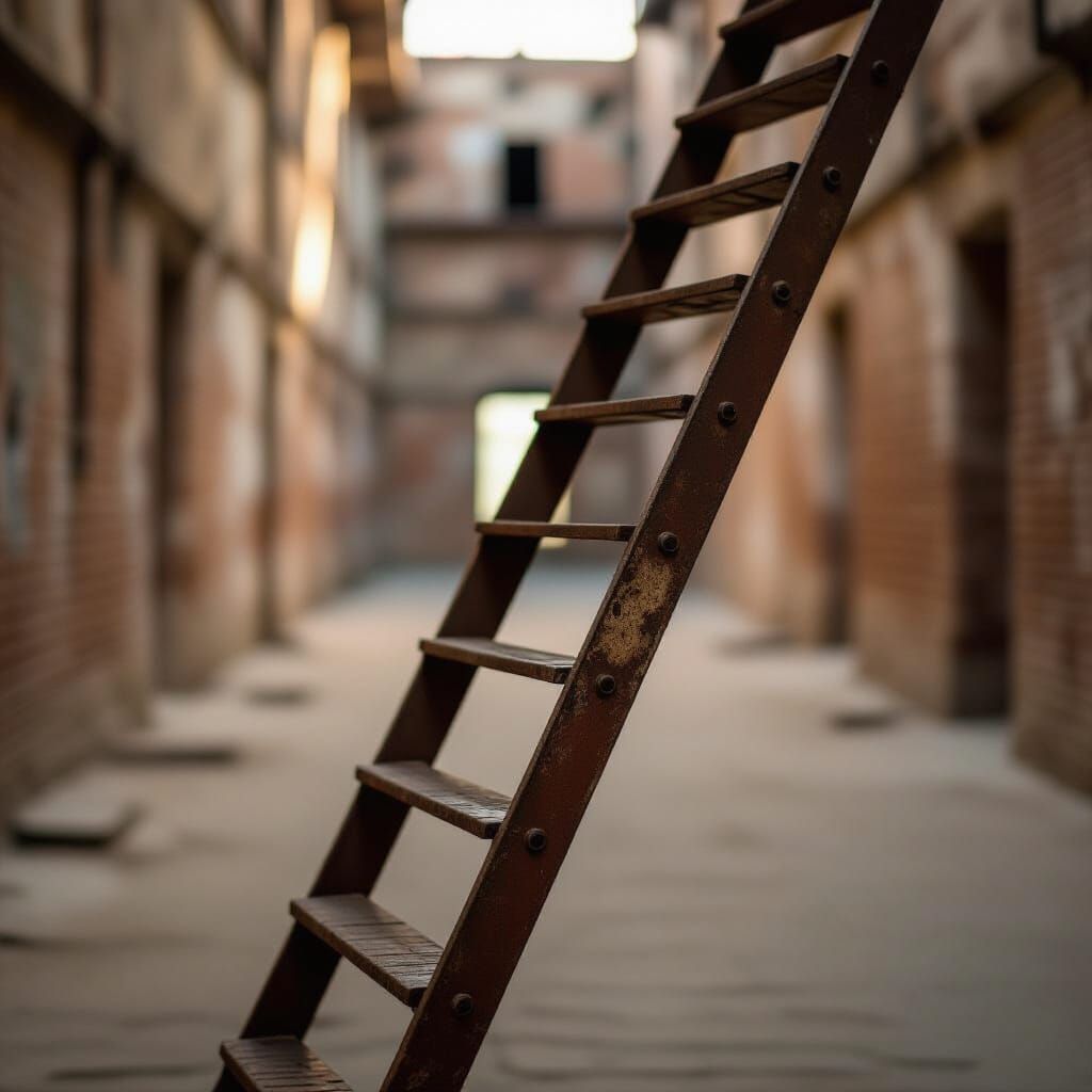 Twisting Iron Ladder in Endless Space: Evokes Meaningless Jo...