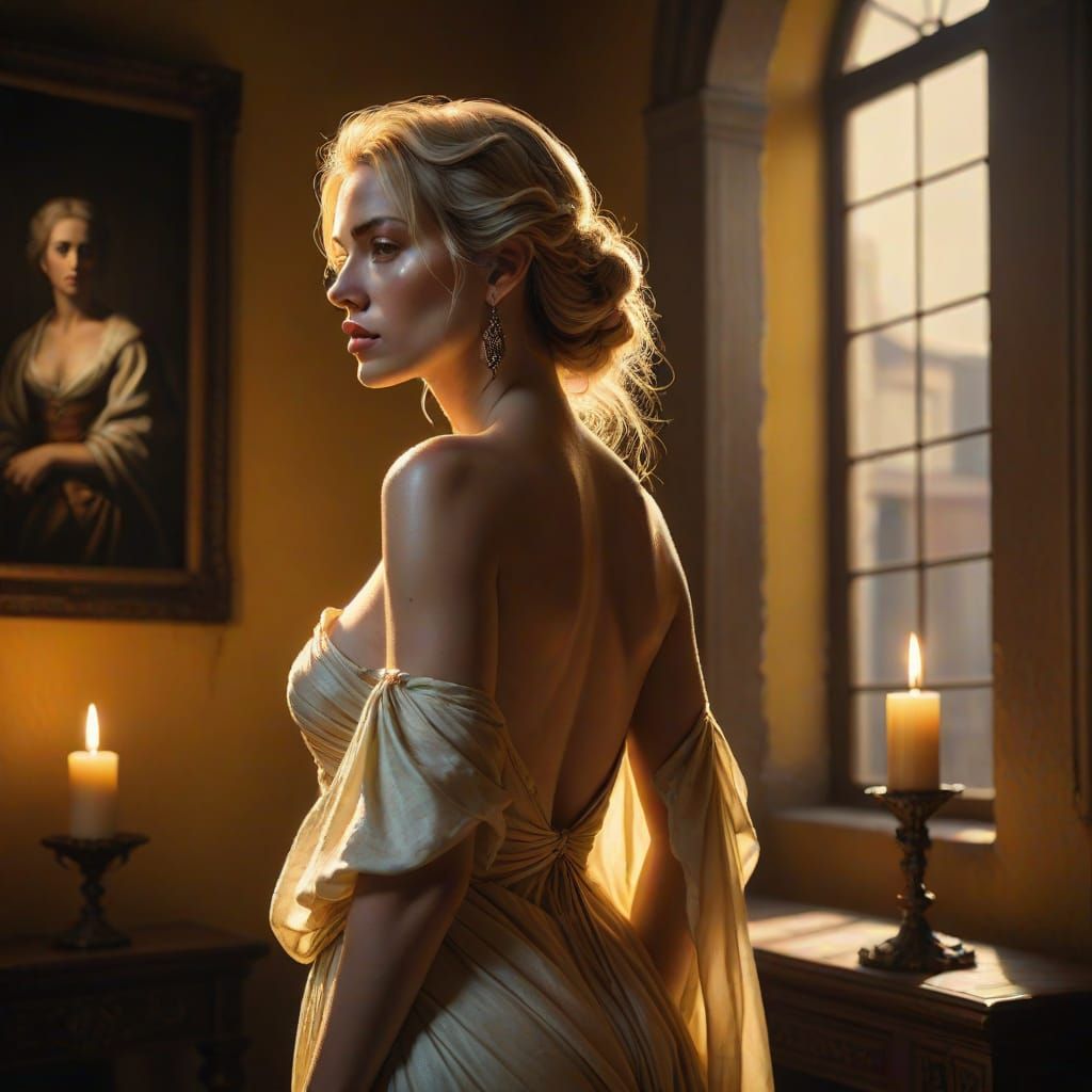 Athletic Woman in Warm Golden Light