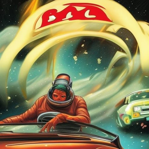 Surreal Space Battle: Taco Bell and Spider-Man