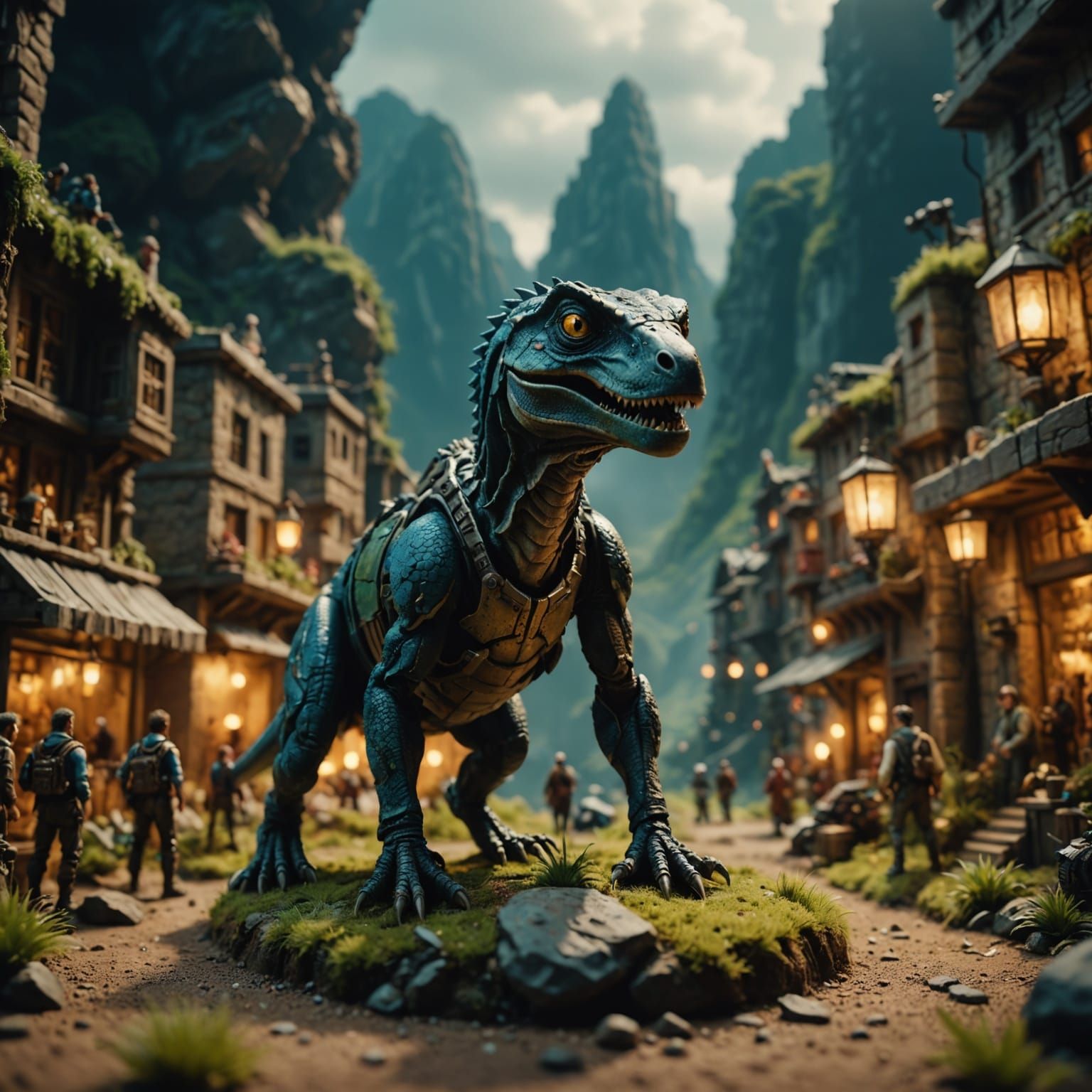 God Observes a Miniature World: Cinematic Still