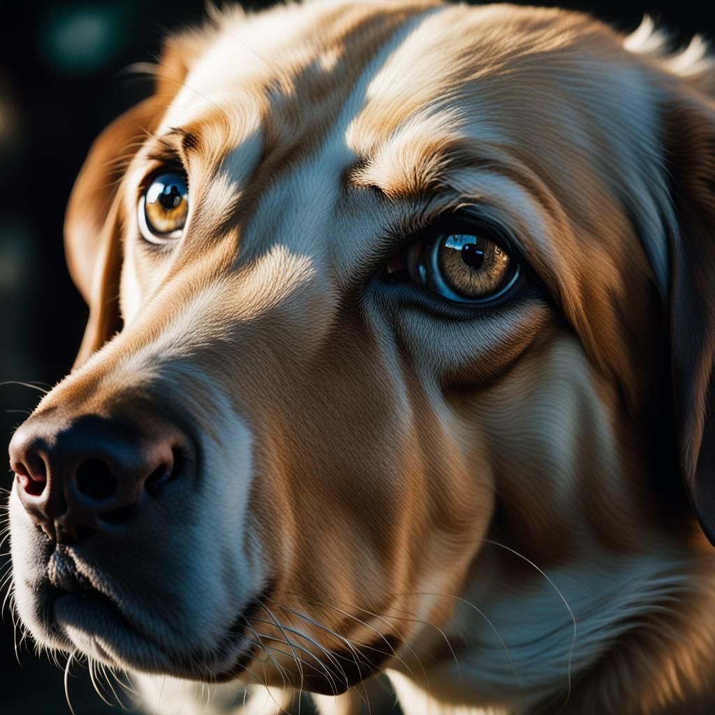 Dog's Eye Reflects Owner: A Moment of Love