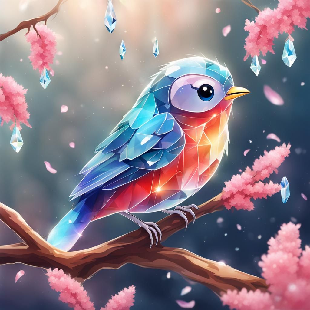 Crystal Bird: A Cute AI Creation