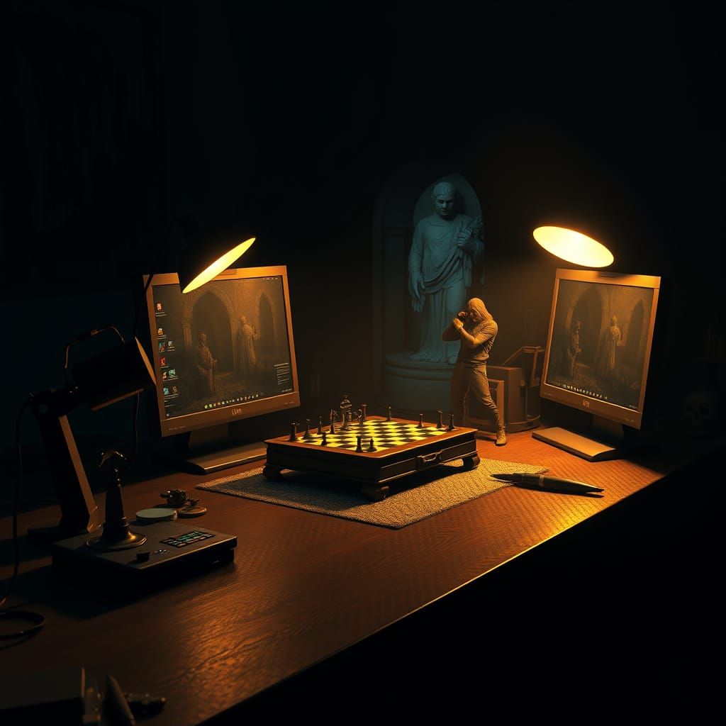 End of Days Game Box in a Mystical Office