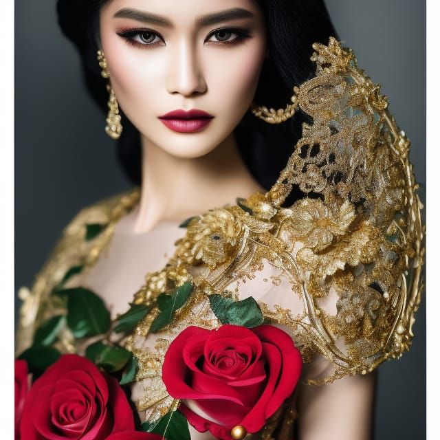 Ethereal Female Portrait in Photorealistic Detail