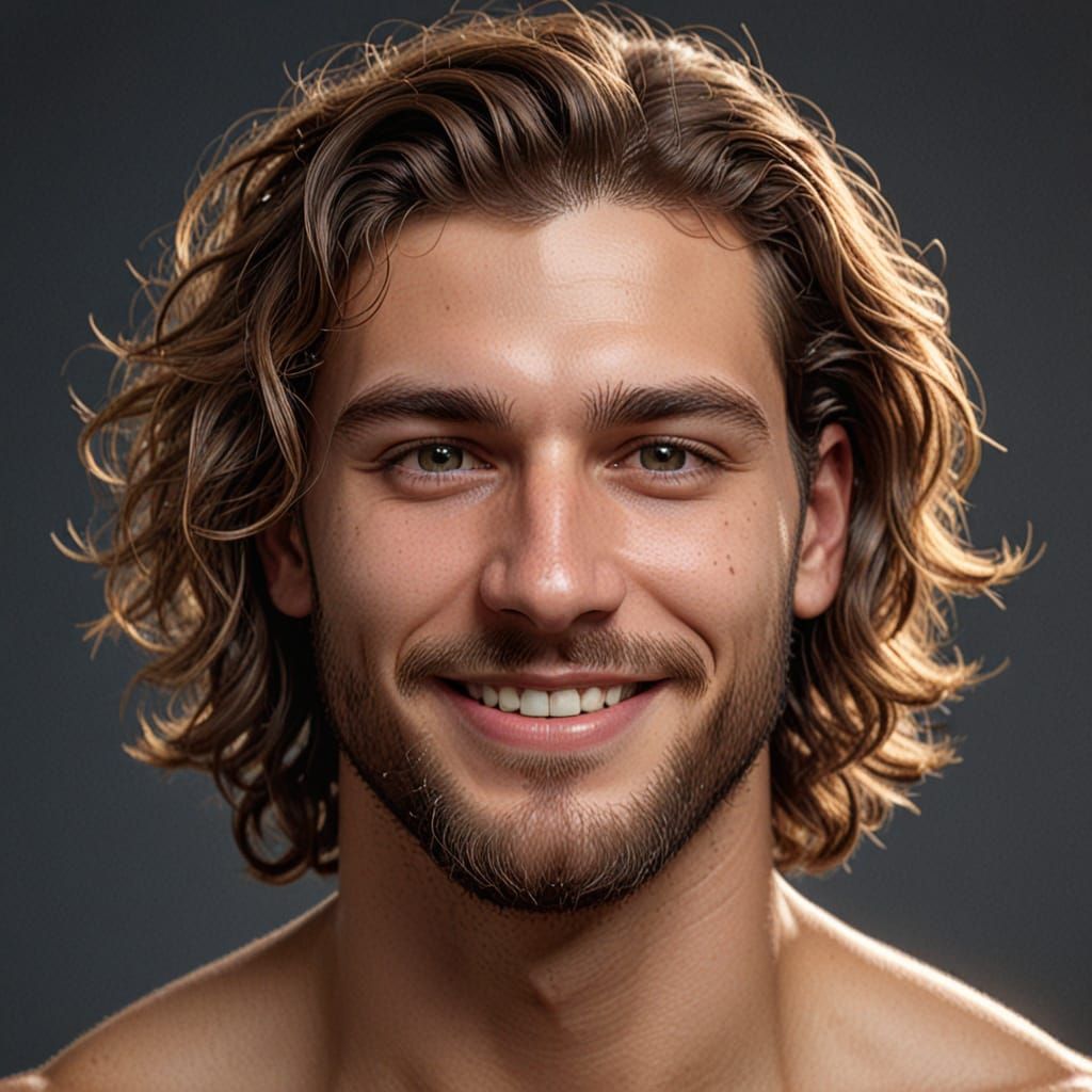 Handsome Man Portrait with Dynamic Lighting