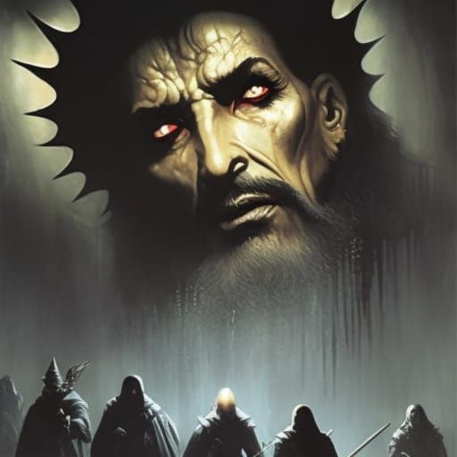 Horrific Jafar in Doré and Rutkowski Style