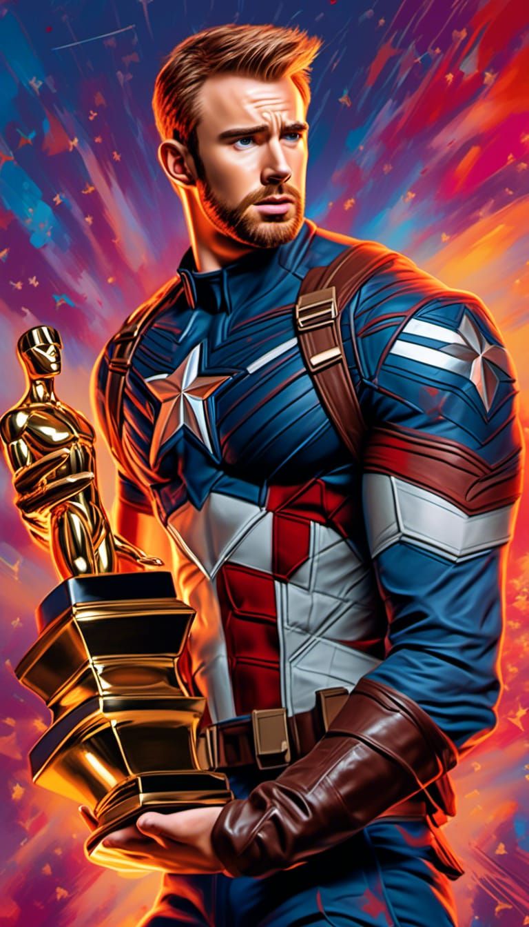 Chris Evans as Captain America Wins Oscar
