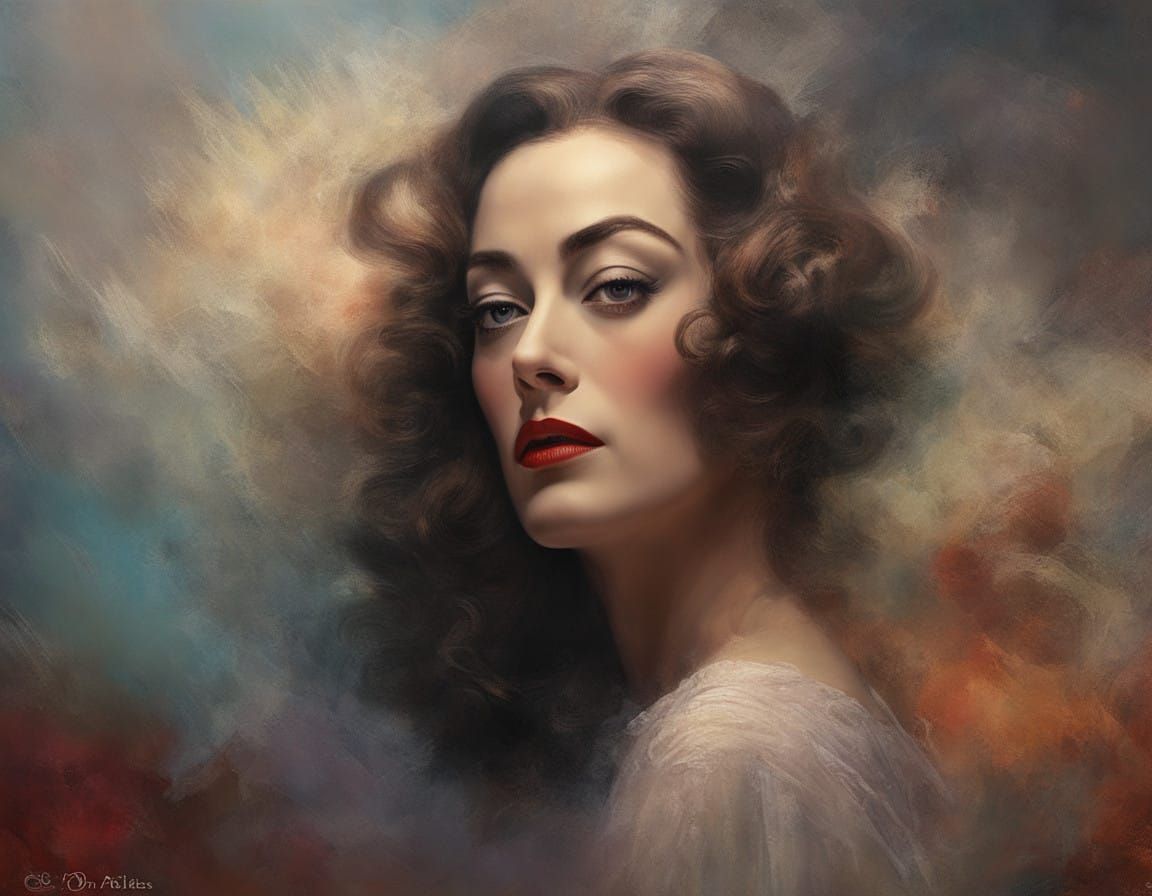 1940s Movie Poster Portrait in Hyperrealism Style