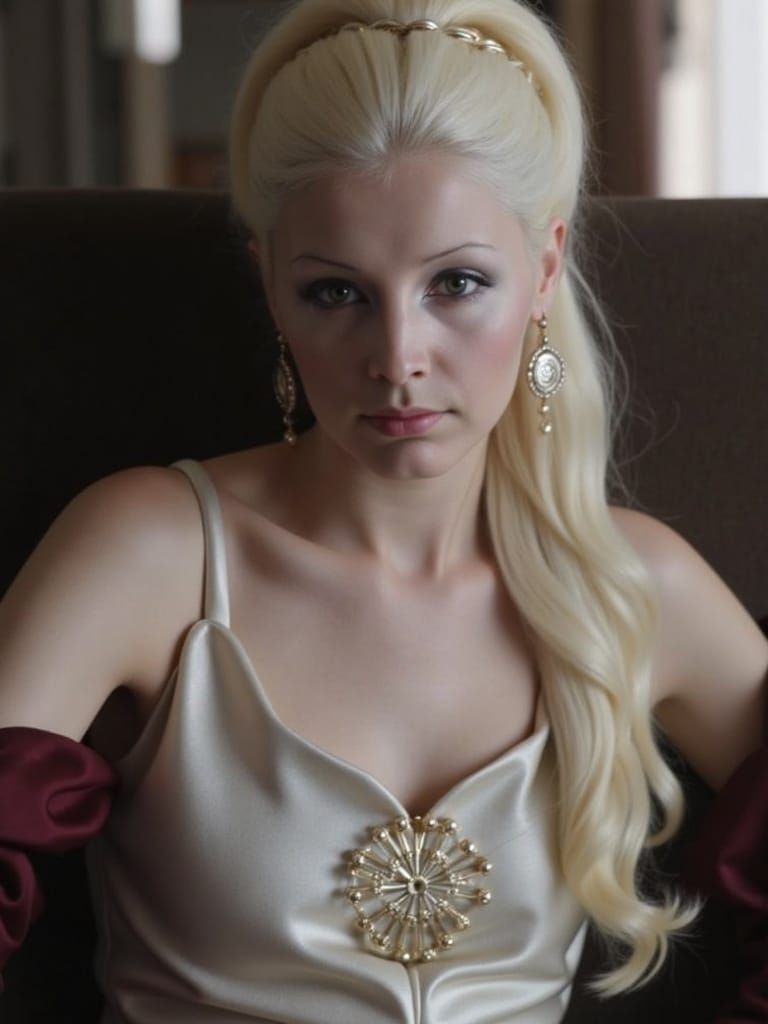 Patty Pravo in Shimmering Geisha Chic