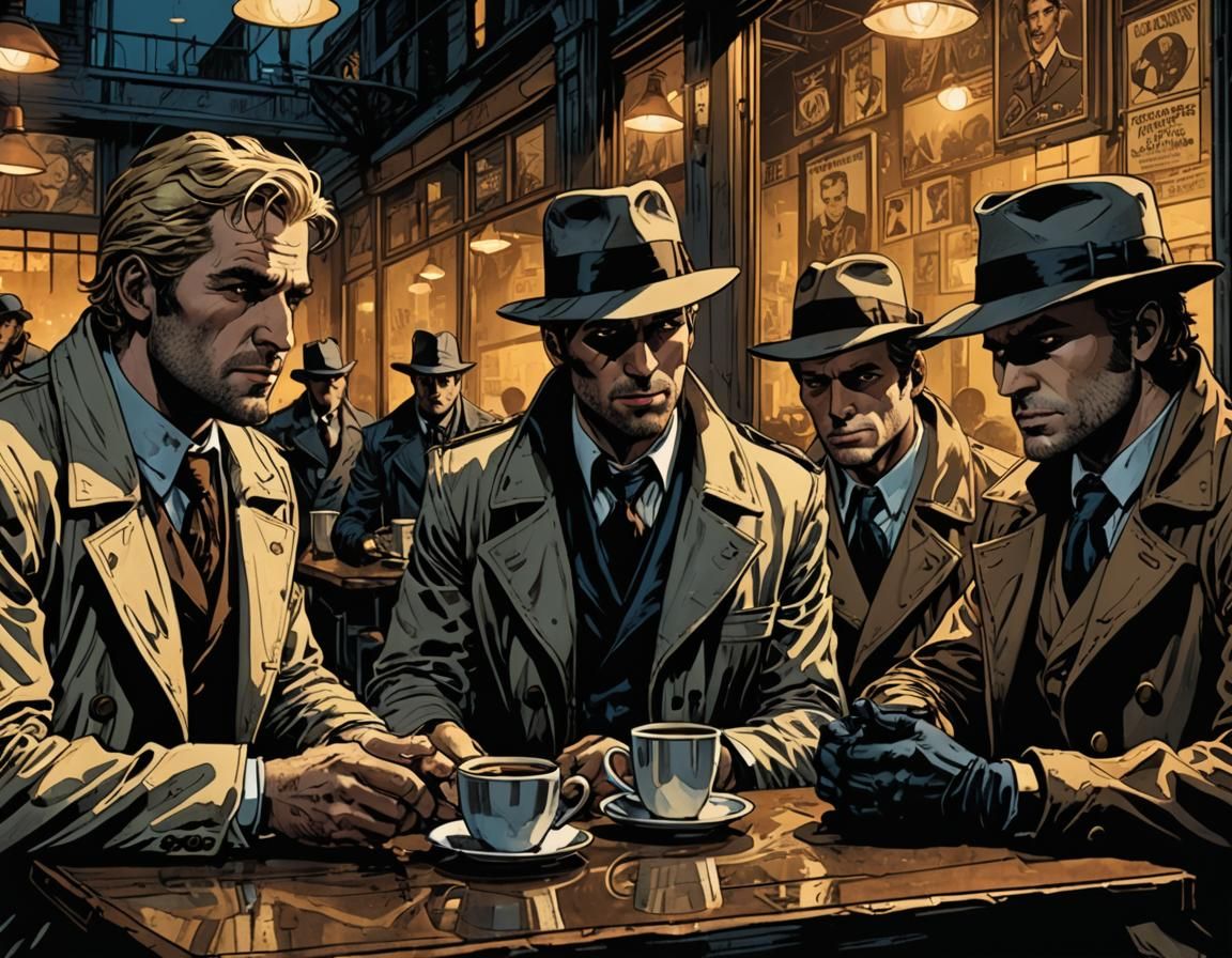 Trenchcoat Brigade: Dark Fantasy Comic Book Art