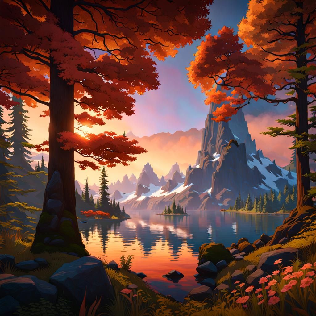 Cascadia Concept Art in Hyperdetailed Style