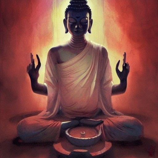 Sinister Buddhism Art