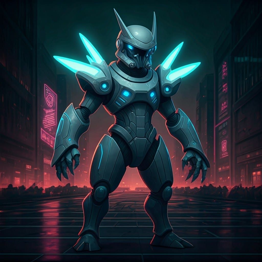 Stormtrooper-Inspired Pokémon with Cybernetic Armor