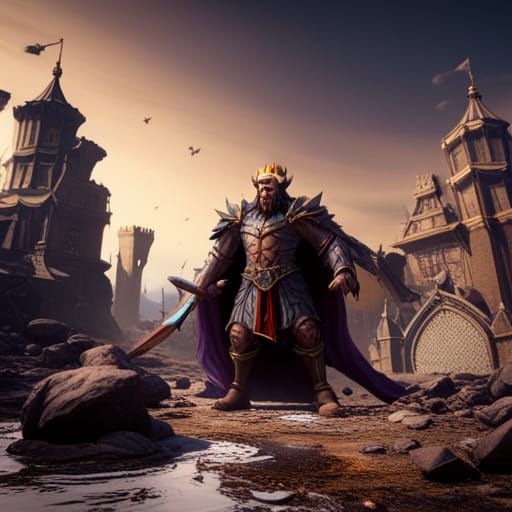 Evil King: Detailed Matte Painting in Unreal Engine
