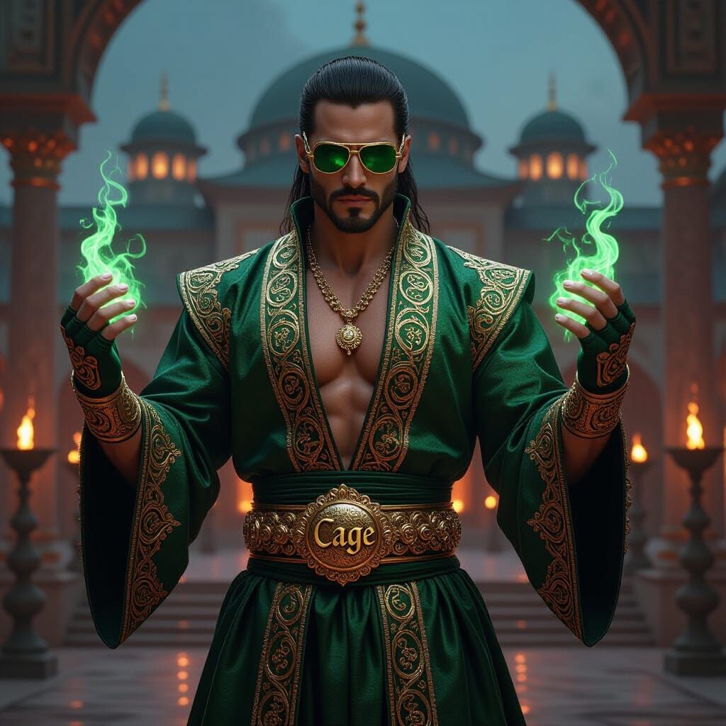 Johnny Cage as Ottoman Warrior with Mystic Energy