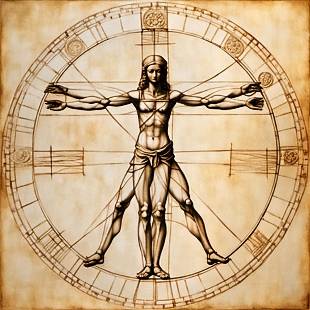 The Vitruvian Woman is a drawing from around 1490. Inspired ...