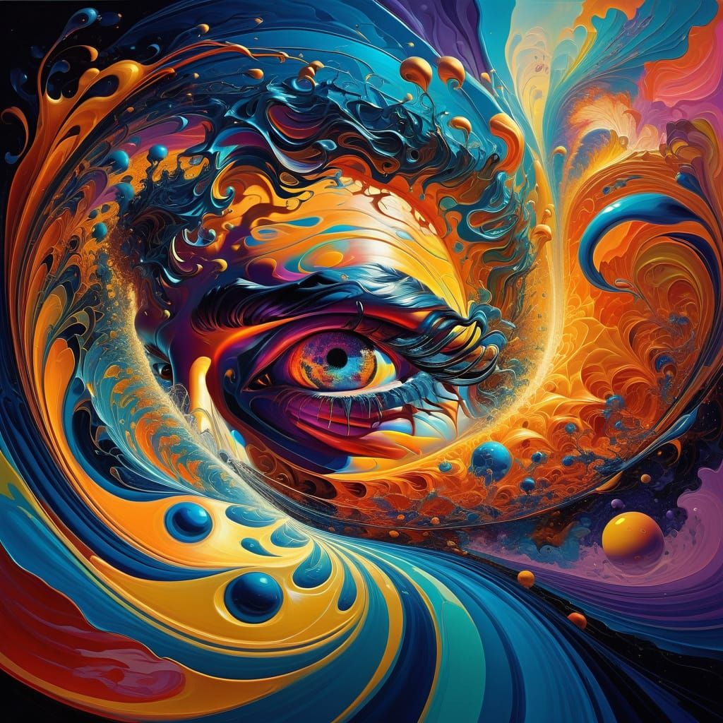 Cosmic Wavefunction Expansion Oil Painting