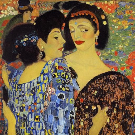 Vampires of Ancient Times: A Portrait in Art Nouveau Style