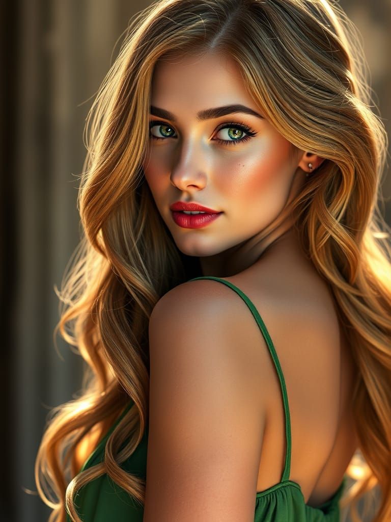 Portrait in Green 3 (3 images)