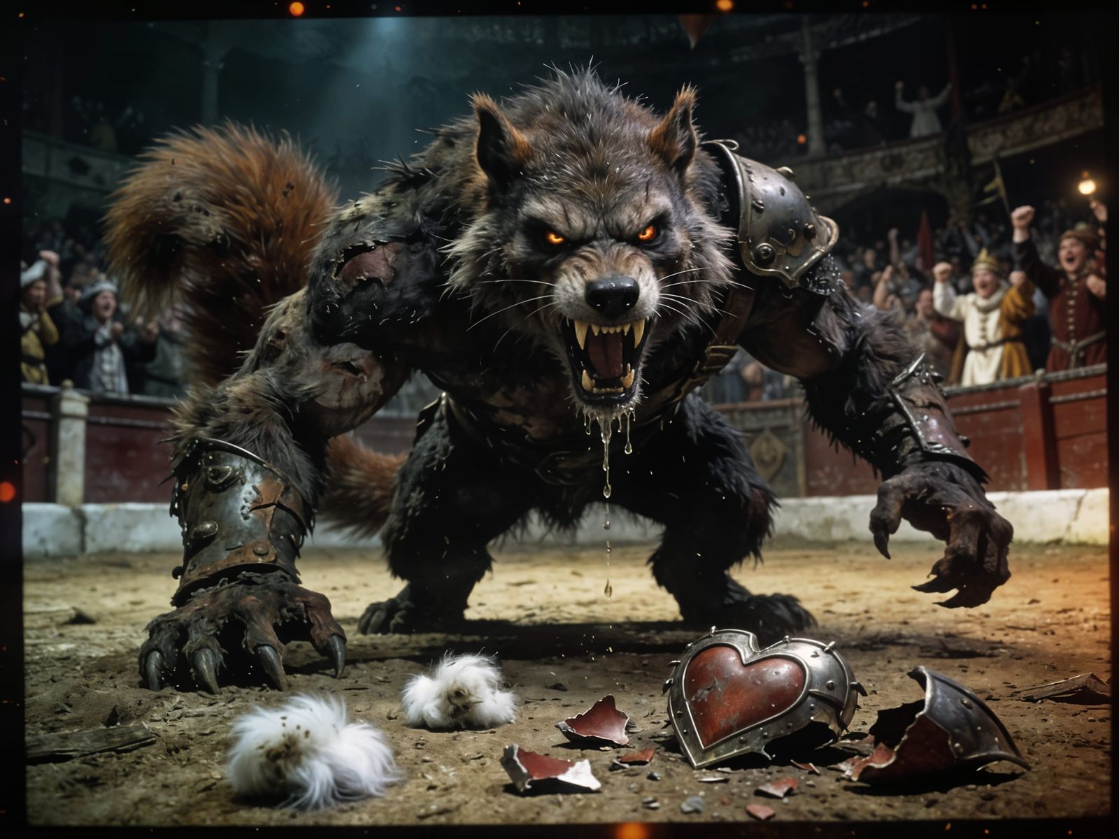 Ferocious Werewolf Squirrel in Gothic Arena