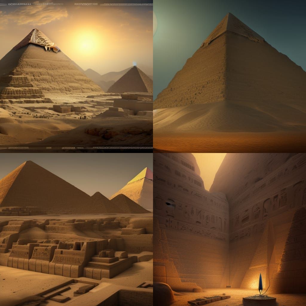 Time Traveler in Ancient Egypt: Clair-Obscur Matte Painting