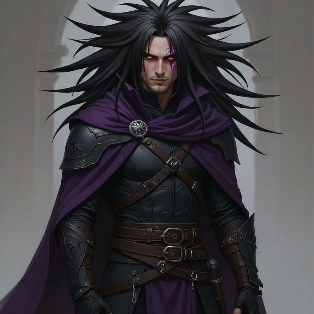 Veyrion Kaelthas: Agile Warrior with Shadow Sigil Eye