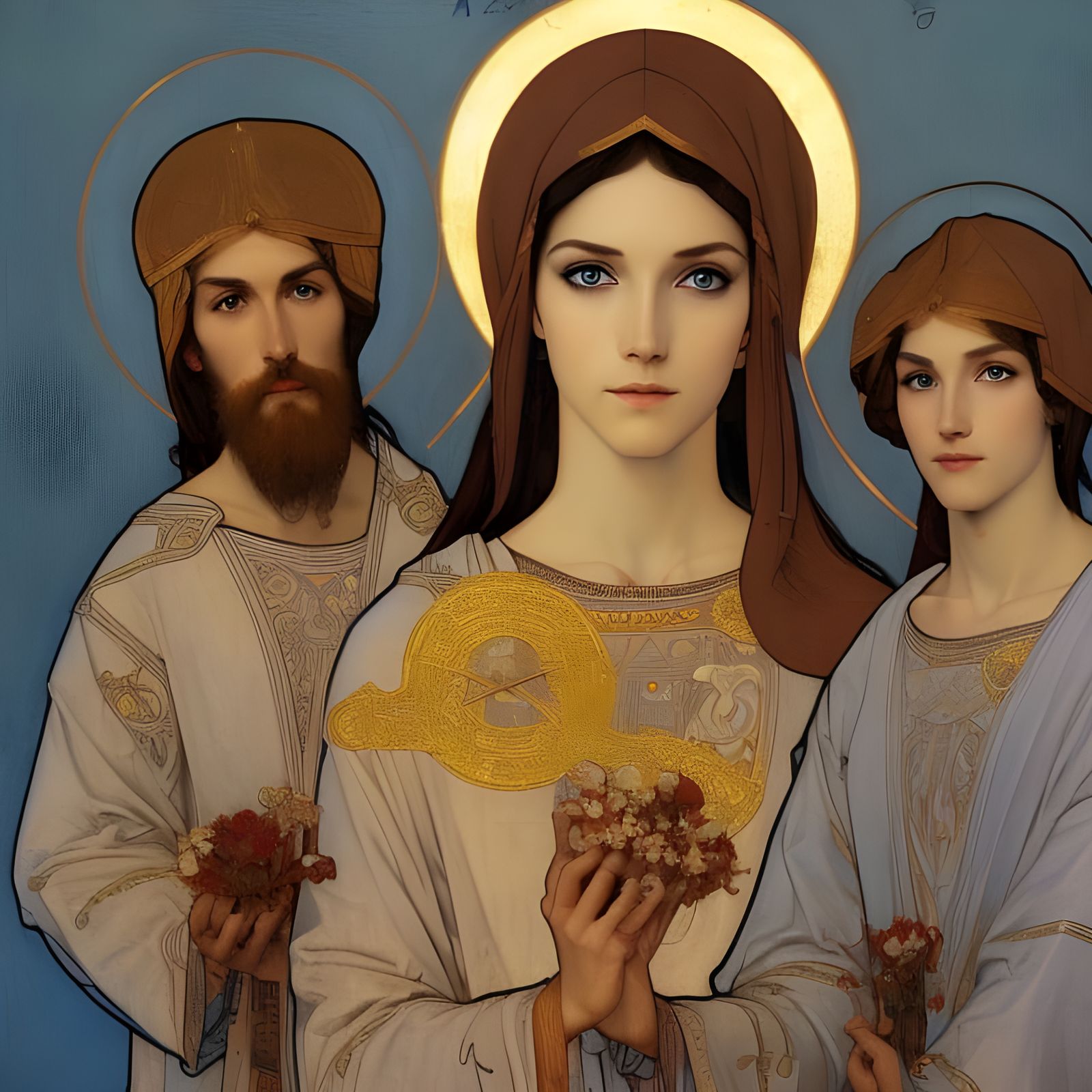 Iconic Depiction of the Holy Trinity