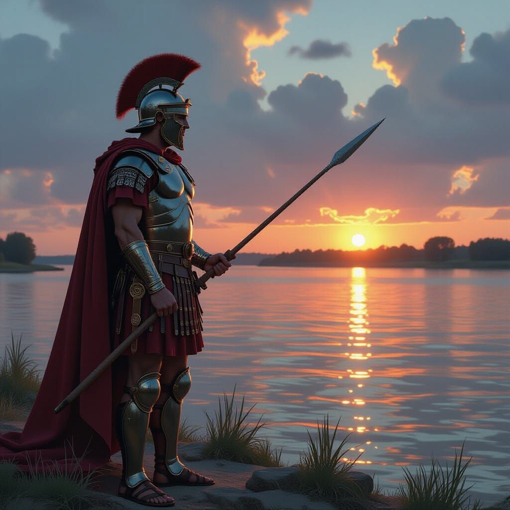 Roman Legionary Watch on the Rhine: Stalenhag Style